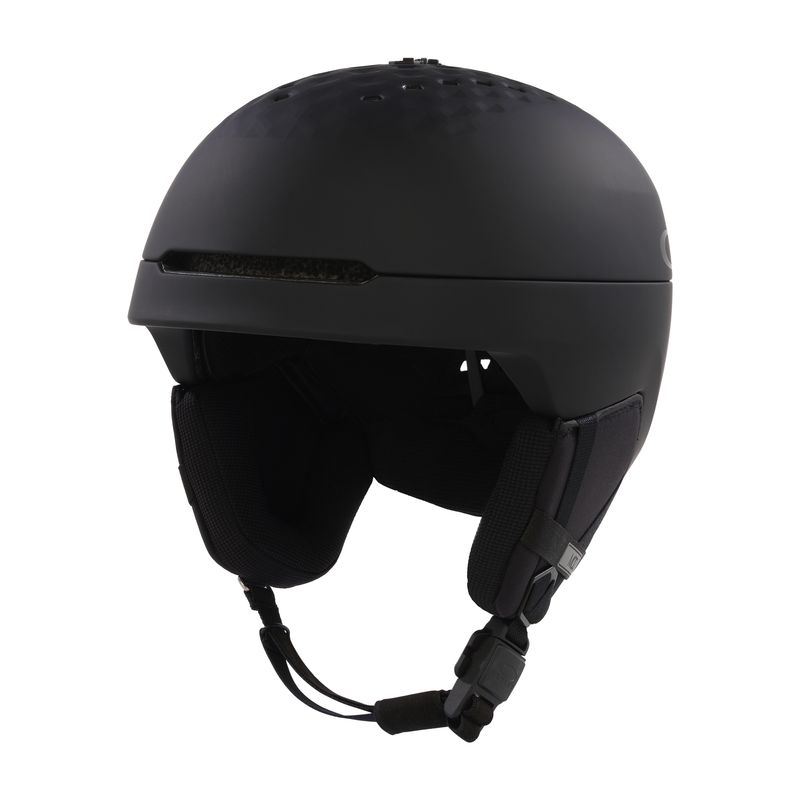 FRONT VIEW OF OAKLEY UNISEX MOD3 HELMET IN MATTE BLACKOUT