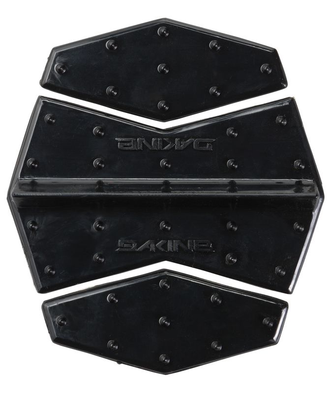 FRONT BLACK VIEW OF DAKINE UNISEX MODULAR MAT STOMP PAD WITH SNOW SCRAPER BAR AND STICK ADHESIVE