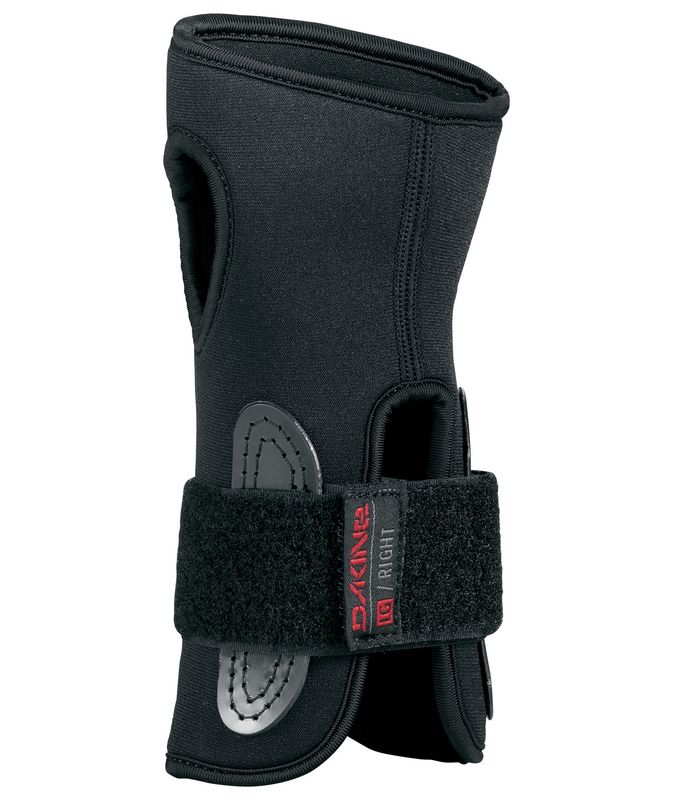 FRONT VIEW OF DAKINE MENS WRISTGUARD GLOVE IN BLACK