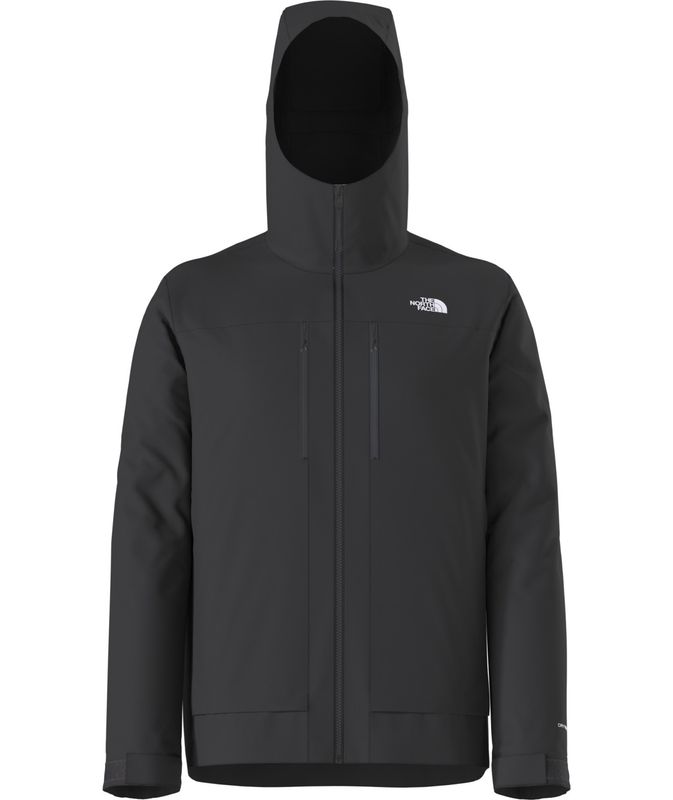 FRONT VIEW OF THE NORTH FACE MENS TERRAIN VISTA 3L PRO WINTER JACKET IN TNF BLACK/NPF