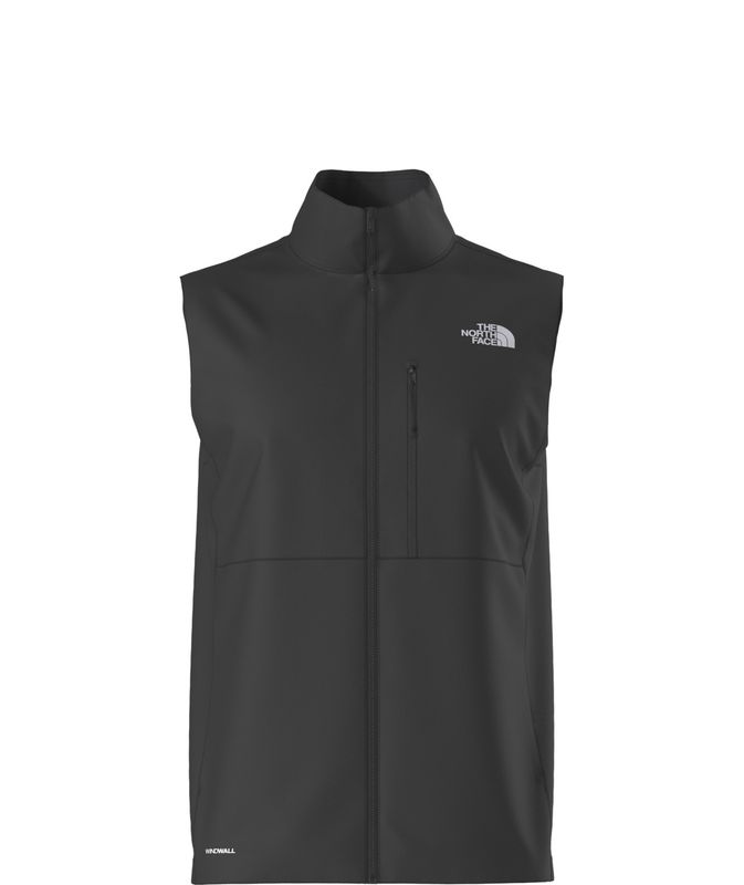FRONT VIEW OF THE NORTH FACE MENS APEX BIONIC 3 VEST IN BLACK/NPF