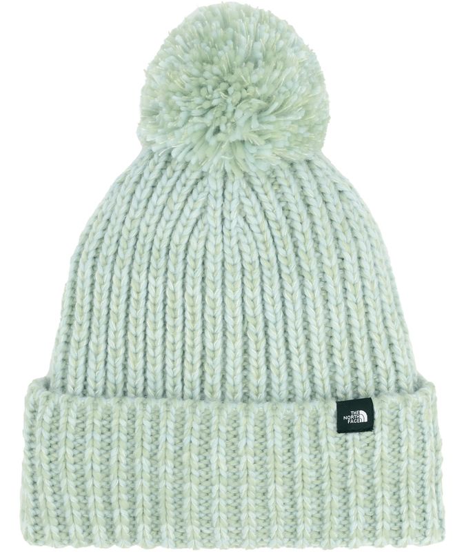 FRONT VIEW OF THE NORTH FACE YOUTH LINED COZY CHUNKY BEANIE WINTER HAT WITH BLENDED YARN FOR ADDED …