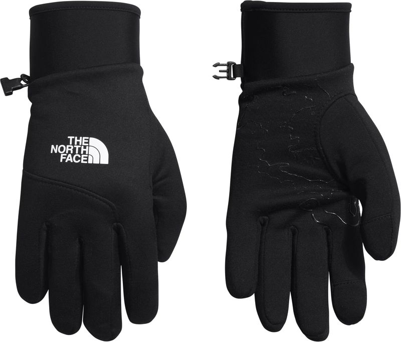PALM AND BACK OF HAND VIEW OF THE NORTH FACE UNISEX CANYONLANDS GLOVE WITH SUPER-SOFT FLEECE AND WO…