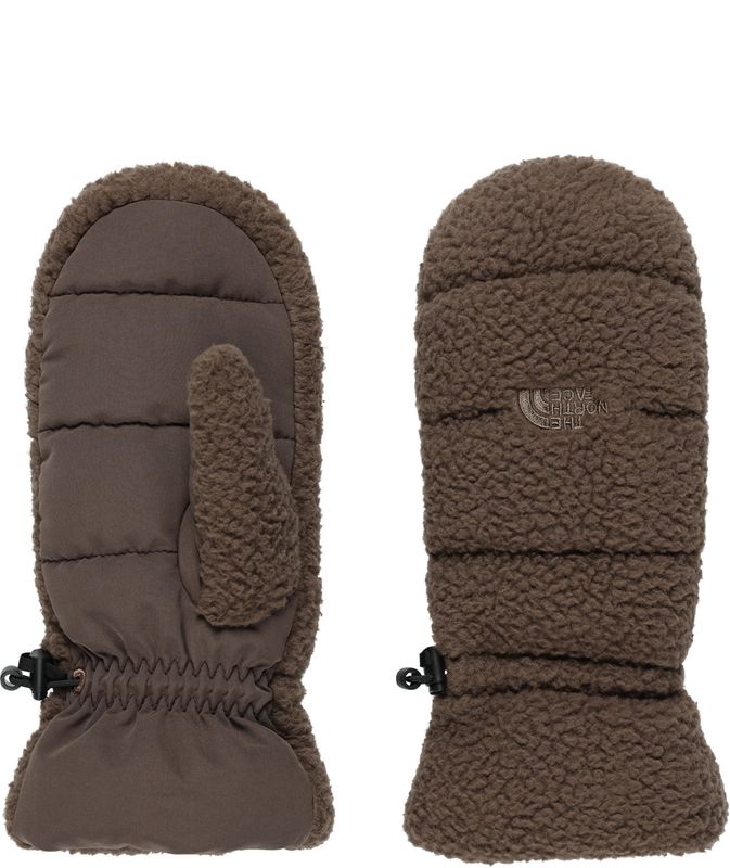 FRONT VIEW OF THE NORTH FACE UNISEX CRAGMONT FLEECE MITTEN IN SMOKEY BROWN