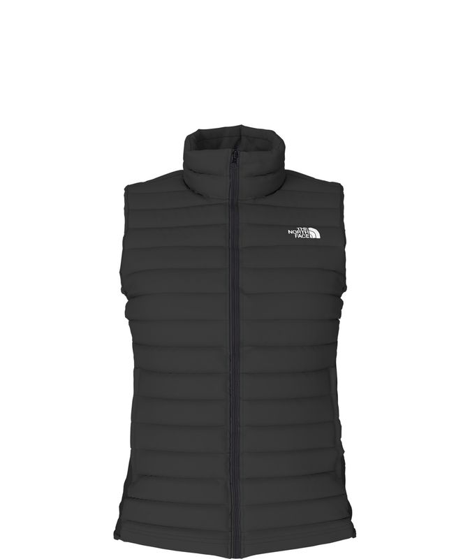 FRONT VIEW OF THE NORTH FACE WOMENS CANYONLANDS HYBRID VEST IN TNF BLACK/NPF