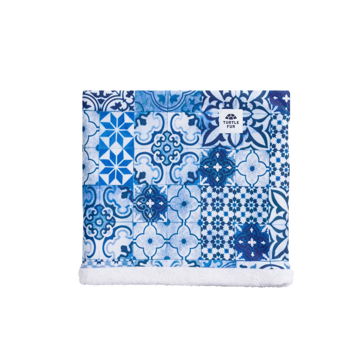 TURTLE FUR WOMENS PRINTED COMFORT SHELL NECK GAITER 25, Color: ICE CRYSTAL, Size: O/S