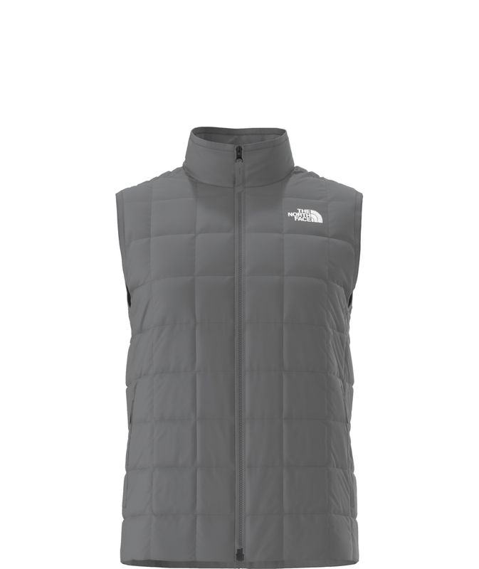 FRONT VIEW OF THE NORTH FACE MENS JUNCTION INSULATED VEST IN SMOKED PEARL