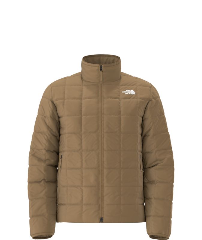 FRONT VIEW OF THE NORTH FACE MENS JUNCTION INSULATED WINTER JACKET IN UTILITY BROWN