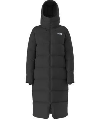 FRONT VIEW OF THE NORTH FACE WOMENS TRIPLE C PARKA WINTER JACKET WITH 600 FILL RECYCLED WATERFOWL D…