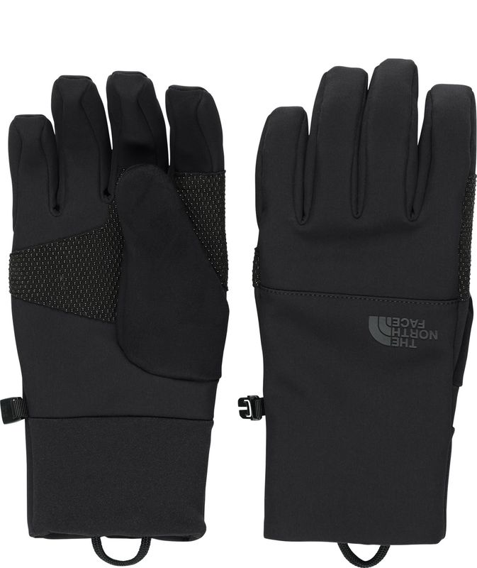 FRONT VIEW OF THE NORTH FACE MENS APEX INSULATED ETIP GLOVE IN TNF BLACK