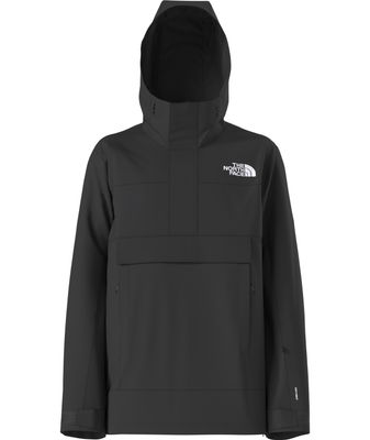 FRONT VIEW OF THE NORTH FACE MENS DRIFTVIEW ANORAK WINTER JACKET IN TNF BLACK/NPF