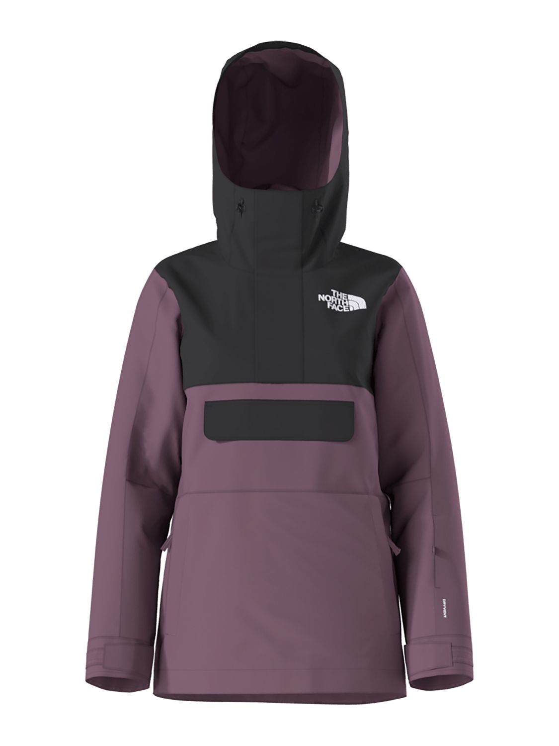 MAIN IMAGE OF THE NORTH FACE WOMENS DRIFTVIEW ANORAK WINTER JACKET IN TNF BLACK/MIDNIGHT MAUVE XS