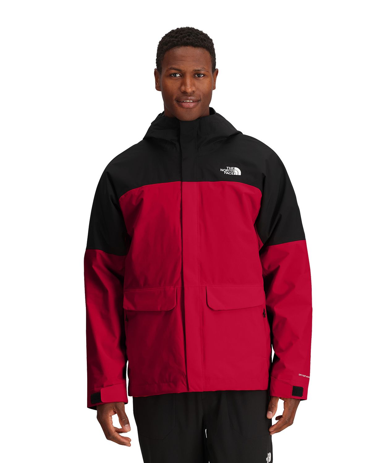 MAIN IMAGE OF THE NORTH FACE MENS DRYVENT MONO TRICLIMATE WINTER JACKET IN TNF RED/TNF BLACK SMALL