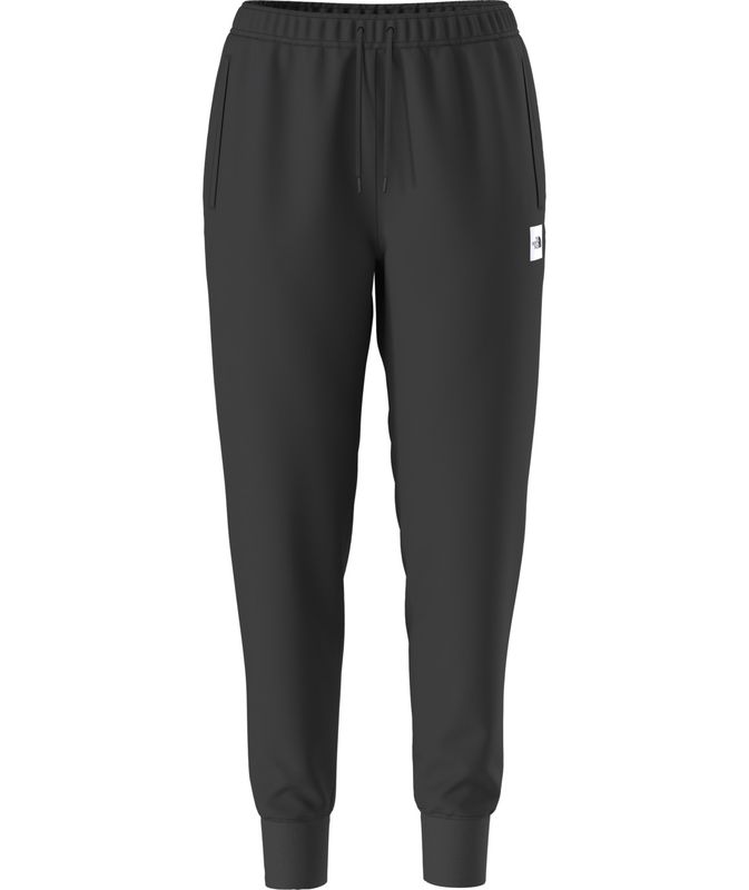 FRONT VIEW OF THE NORTH FACE WOMENS CORE JOGGER SWEATPANT IN TNF BLACK
