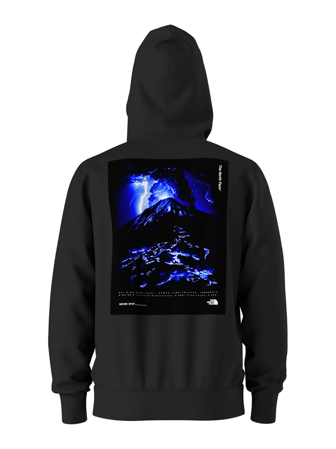 MAIN IMAGE OF THE NORTH FACE MENS LAVA HOODIE IN TNF BLACK/LAVA SMALL