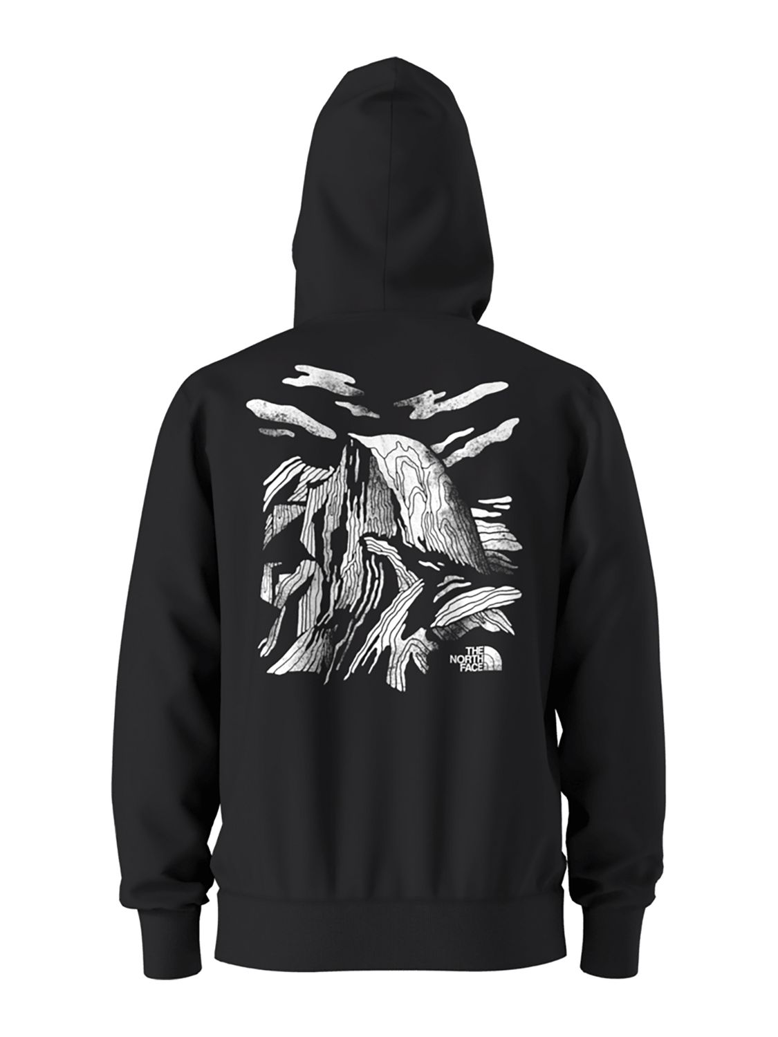 MAIN IMAGE OF THE NORTH FACE MENS WALLS HOODIE IN TNF BLACK SMALL