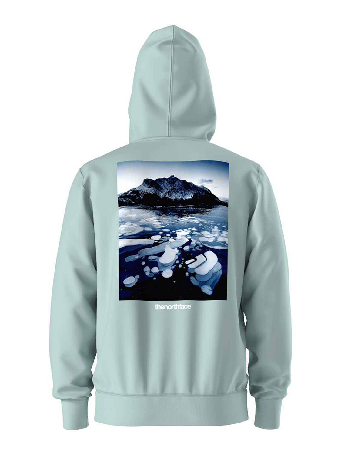 MAIN IMAGE OF THE NORTH FACE MENS SUSPENDED HOODIE IN MUTED PINE SMALL WITH KANGAROO HAND POCKET