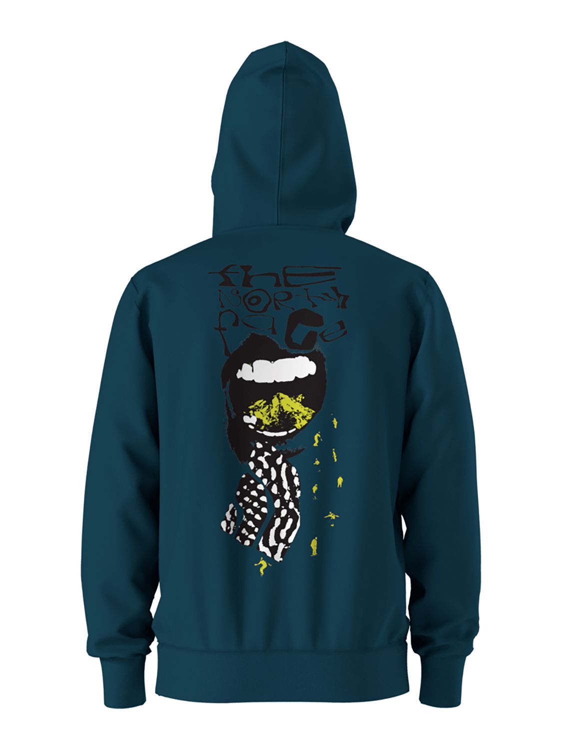 MAIN IMAGE OF THE NORTH FACE MENS SNOW HOODIE IN MIDNIGHT PETROL/SNOW SMALL