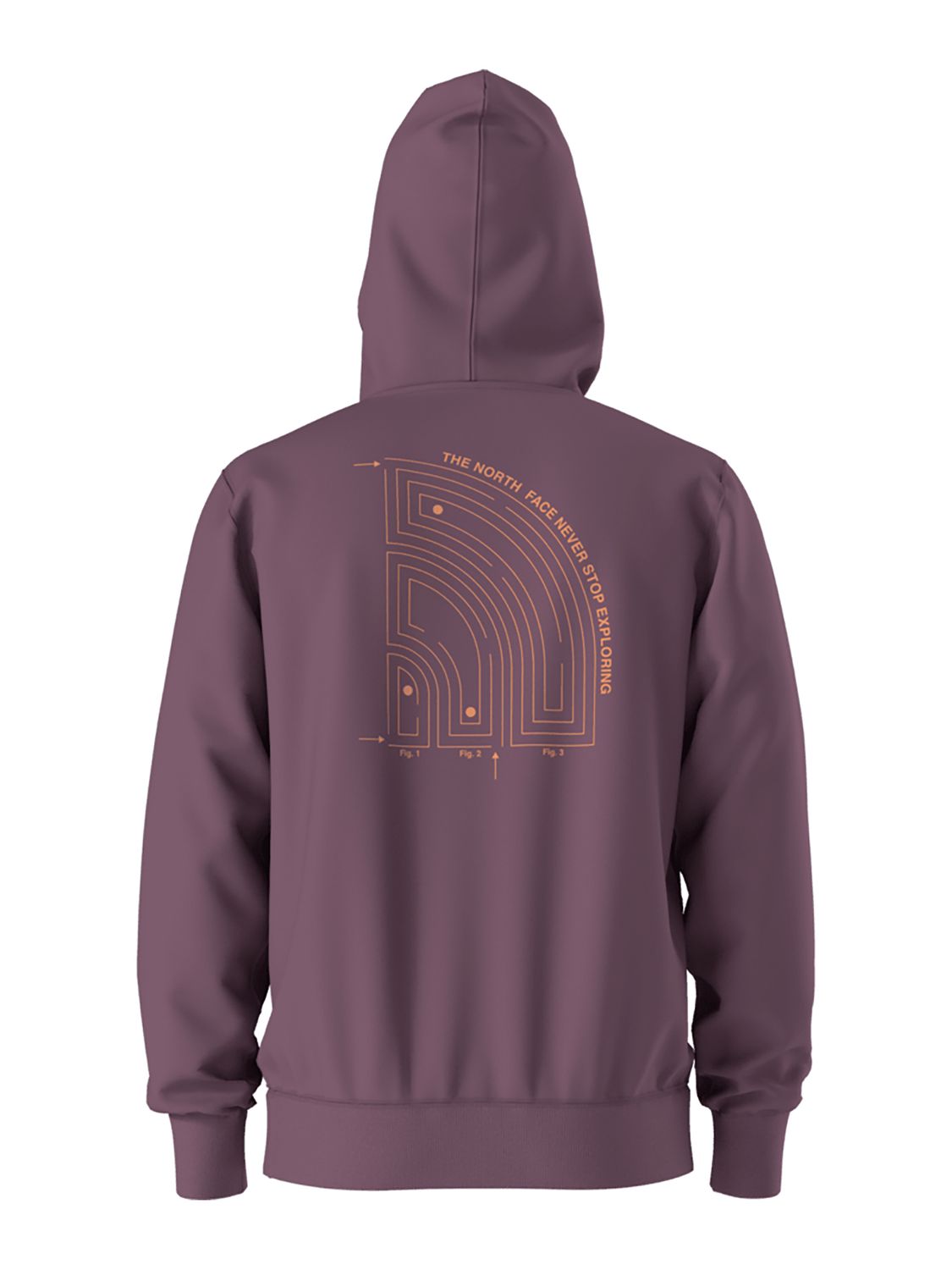MAIN IMAGE OF THE NORTH FACE MENS BRAND PROUD HOODIE IN MIDNIGHT MAUVE SMALL