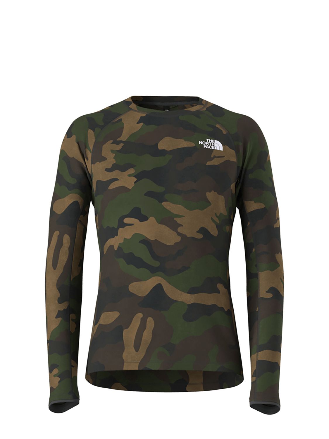MAIN IMAGE OF THE NORTH FACE MENS FD PRO 160 BASELAYER TOP IN TNF BLACK TNF CAMO PRINT SMALL