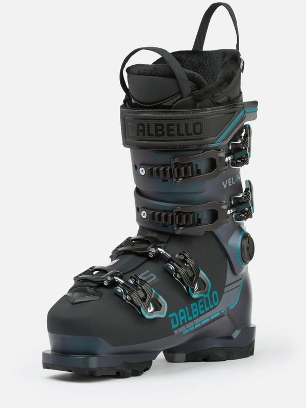 FRONT VIEW OF DALBELLO WOMENS VELOCE 75 MV W DOWNHILL SKI BOOT WITH 75 FLEX AND GRIPWALK