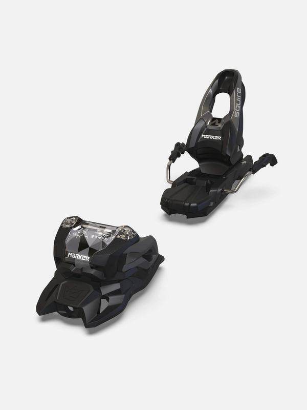 FRONT VIEW OF MARKER UNISEX SQUIRE 10 DOWNHILL SKI BINDING IN BLACK/ANTHRACITE