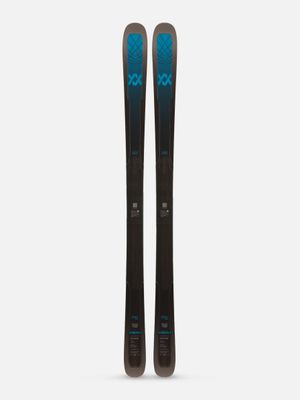 VOLKL MENS MANTRA 88 DOWNHILL SKIS 25 TOPSHEET VIEW OF VOLKL MENS MANTRA 88 DOWNHILL SKIS IN BLACK/DARK BLUE/BLUE