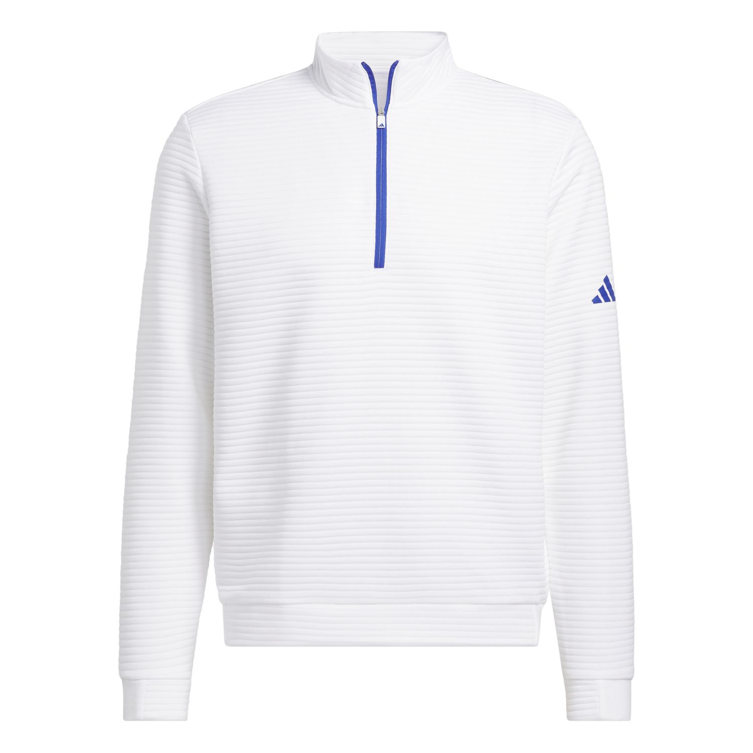 MAIN IMAGE OF ADIDAS MENS ULTIMATE365 DWR TEXTURED 1/4 ZIP SWEATER IN WHITE/WHITE SMALL