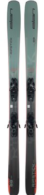 TOPSHEET VIEW OF ELAN MENS RIPSTICK 88 RNT POWER SHIFT W/ ELX11.0 GW DOWNHILL SKIS WITH WOODCORE