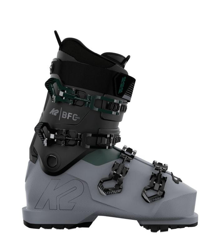 SIDE VIEW OF K2 WOMENS BFC 85 W DOWNHILL SKI BOOT WITH GRIPWALK AND CUSHFIT PLUS