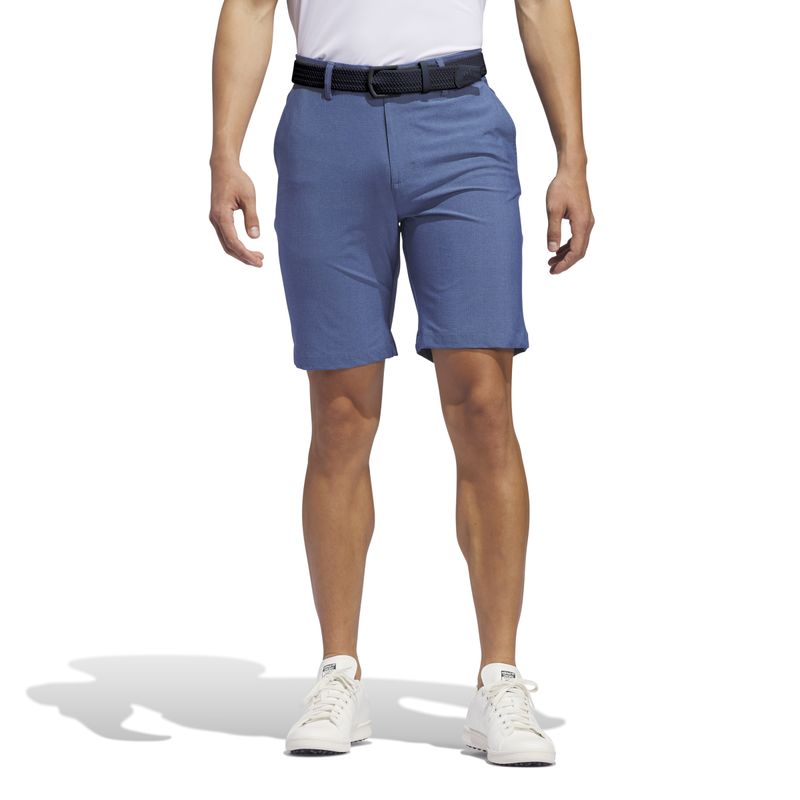 FRONT VIEW OF ADIDAS MENS DOBBY TEXTURED SHORT IN PRELOVED INK