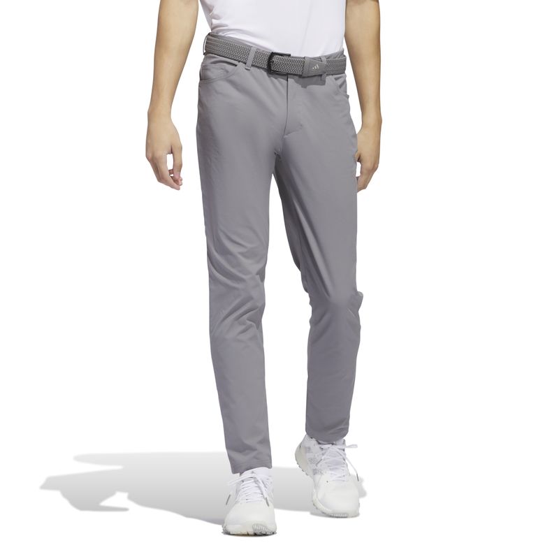 FRONT VIEW OF ADIDAS MENS ULTIMATE365 FIVE-POCKET PANT IN GREY THREE