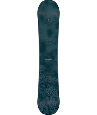 K2 WOMENS DREAMSICLE SNOWBOARD 25 TOPSHEET VIEW OF K2 WOMENS DREAMSICLE SNOWBOARD IN DARK BLUE TIE DYE