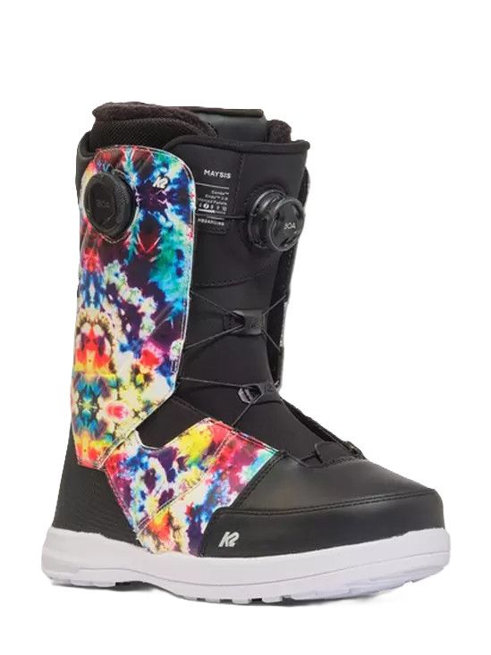 MAIN IMAGE OF K2 MENS MAYSIS SNOWBOARD BOOTS IN TIE DYE MULTI/BLACK/WHITE 10