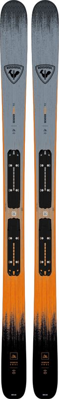 SKI TOPSHEET VIEW OF ROSSIGNOL MENS SENDER SOUL 92 W/XP11 GW DOWNHILL SKIS WITH PAULOWNIA WOOD CORE