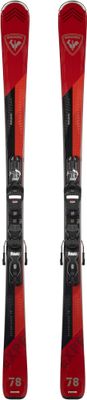 TOPSHEET VIEW OF ROSSIGNOL MENS EXPERIENCE 78 CARBON XPRESS DOWNHILL SKIS WITH POPLAR WOOD CORE