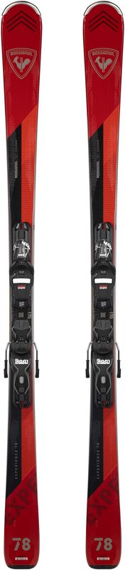 TOPSHEET VIEW OF ROSSIGNOL MENS EXPERIENCE 78 CARBON XPRESS DOWNHILL SKIS WITH POPLAR WOOD CORE
