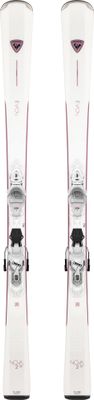 SKI TOPSHEET VIEW OF ROSSIGNOL WOMENS NOVA 2 W W/XP10 GW DOWNHILL SKIS WITH POPLAR WOODCORE