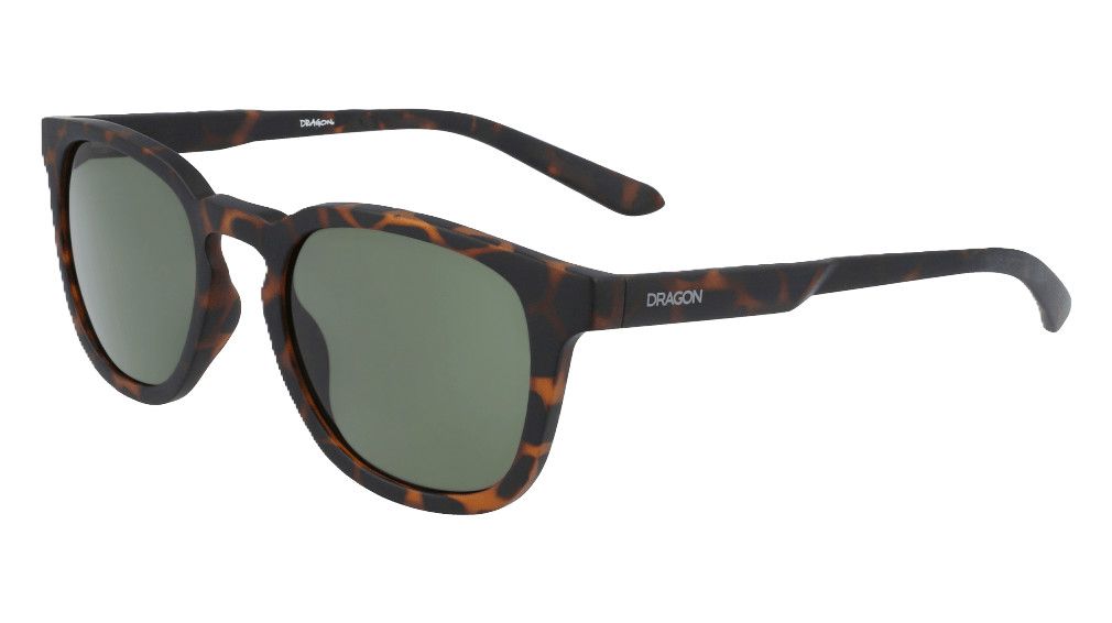 MAIN IMAGE OF DRAGON UNISEX FINCH SUNGLASSES IN MATTE TORTOISE LUMALENS G15