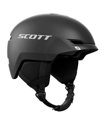 FRONT HELMET VIEW OF SCOTT UNISEX KEEPER 2 HELMET IN STEALTH BLACK WITH YOUTH FIT AND EPS LINER