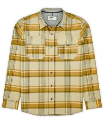 JETTY MENS ARBOR FLANNEL LONG SLEEVE SHIRT 25 FRONT VIEW OF JETTY MENS ARBOR FLANNEL LONG SLEEVE SHIRT WITH 100% COTTON