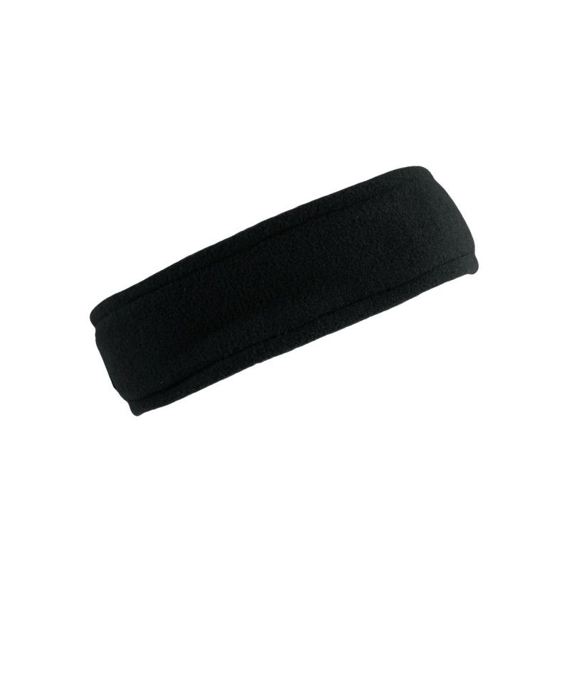 MAIN IMAGE OF SEIRUS UNISEX MICRO HEADBAND IN BLACK O/S WITH ULTRA-SOFT MICRO FLEECE