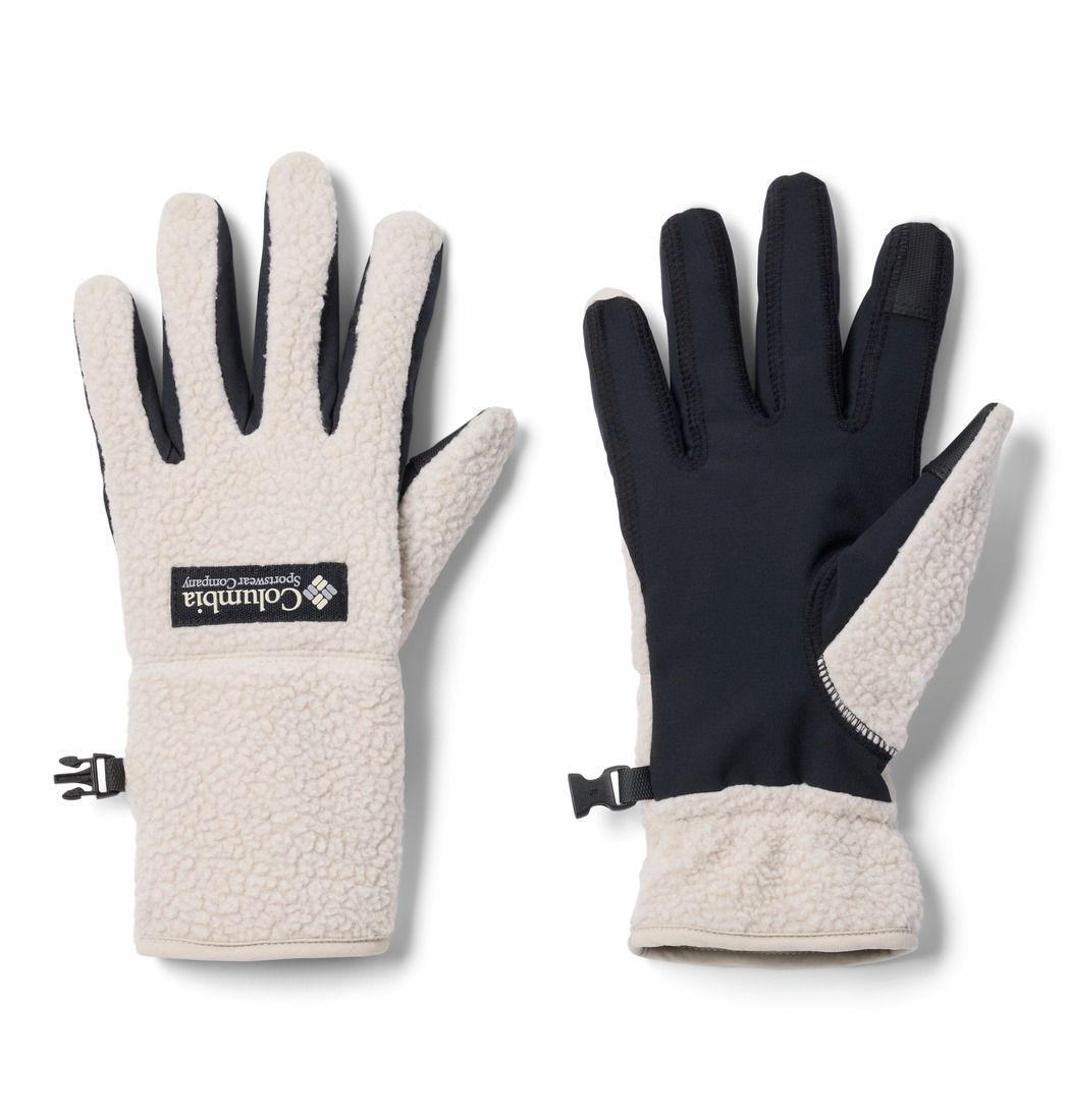 MAIN IMAGE OF COLUMBIA WOMENS HELVETIA II SHERPA GLOVE IN DARK STONE XS