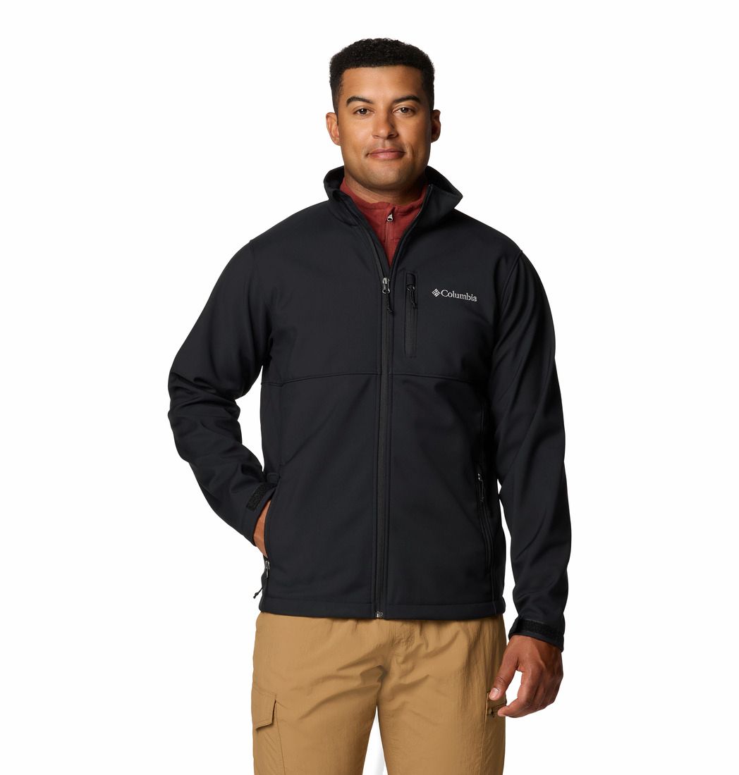 MAIN IMAGE OF COLUMBIA MENS ASCENDER SOFTSHELL JACKET IN BLACK SMALL