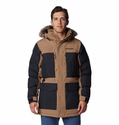 FRONT VIEW OF COLUMBIA MENS MARQUAM PEAK FUSION™ II PARKA WINTER JACKET WITH MAXIMUM WARMTH