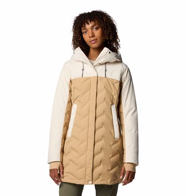 FRONT VIEW OF COLUMBIA WOMENS MOUNTAIN CROO™ III MID DOWN WINTER JACKET WITH MEDIUM WARMTH