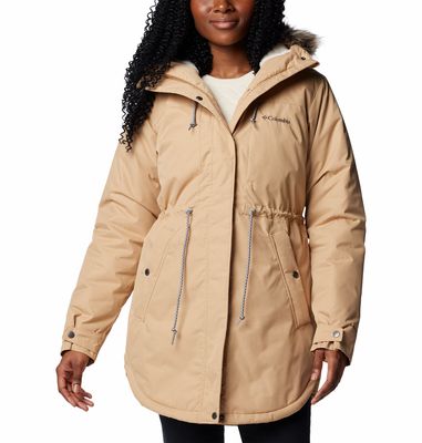 FRONT VIEW OF COLUMBIA WOMENS SUTTLE MOUNTAIN™ II MID INSULATED WINTER JACKET WITH MAXIMUM WARMTH