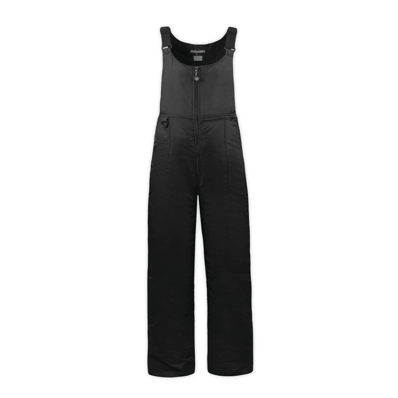 FRONT VIEW OF BOULDER GEAR WOMENS CIRQUE BIB SNOWPANT IN BLACK