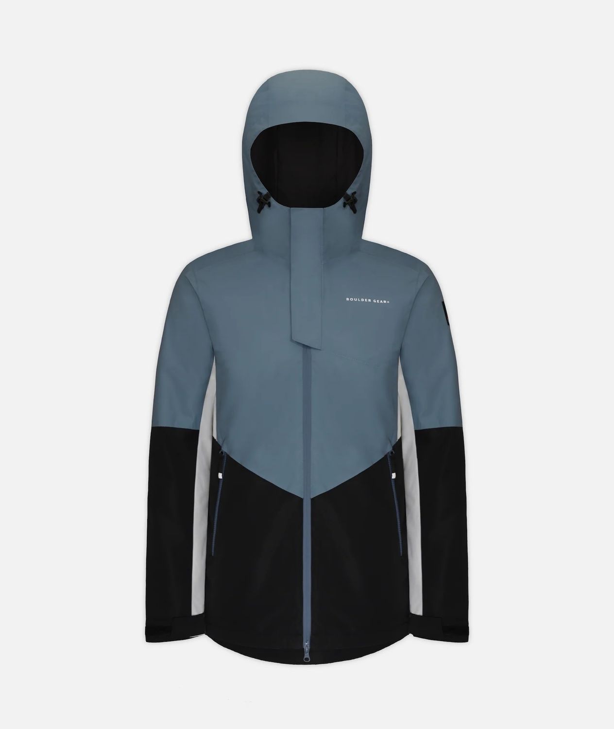 MAIN IMAGE OF BOULDER GEAR MENS BROCK TECH WINTER JACKET IN SLATE BLUE XS WITH 100% SEAM SEALED