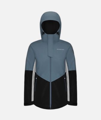 BOULDER GEAR MENS BROCK TECH WINTER JACKET 25 FRONT VIEW OF BOULDER GEAR MENS BROCK TECH WINTER JACKET IN SLATE BLUE